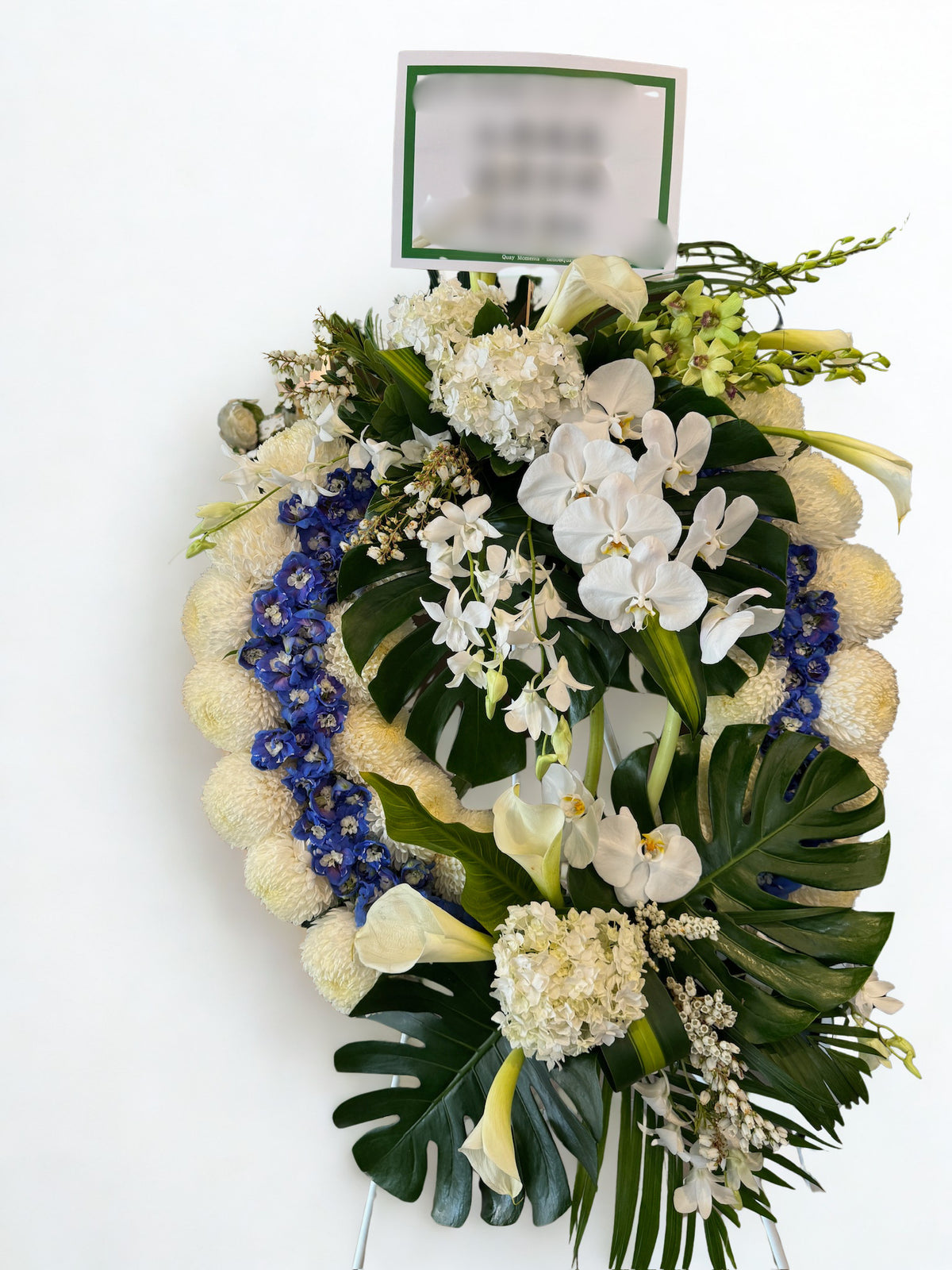 Modern Wreath with Spray