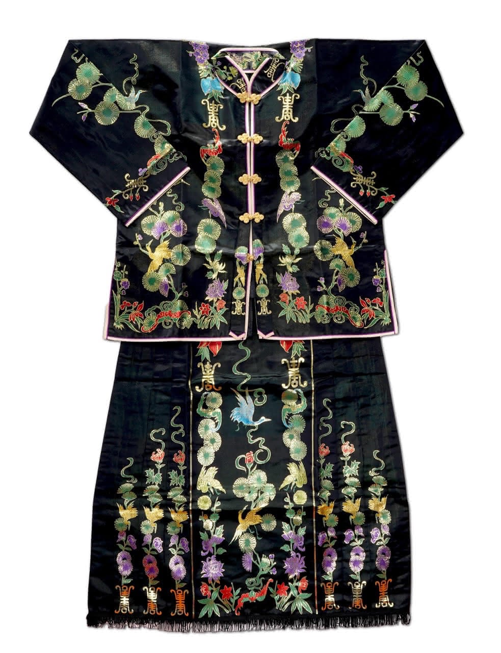 Female Burial Clothing - Black, Burgundy or Brown (女壽衣/黑色/棗紅/咖啡色)