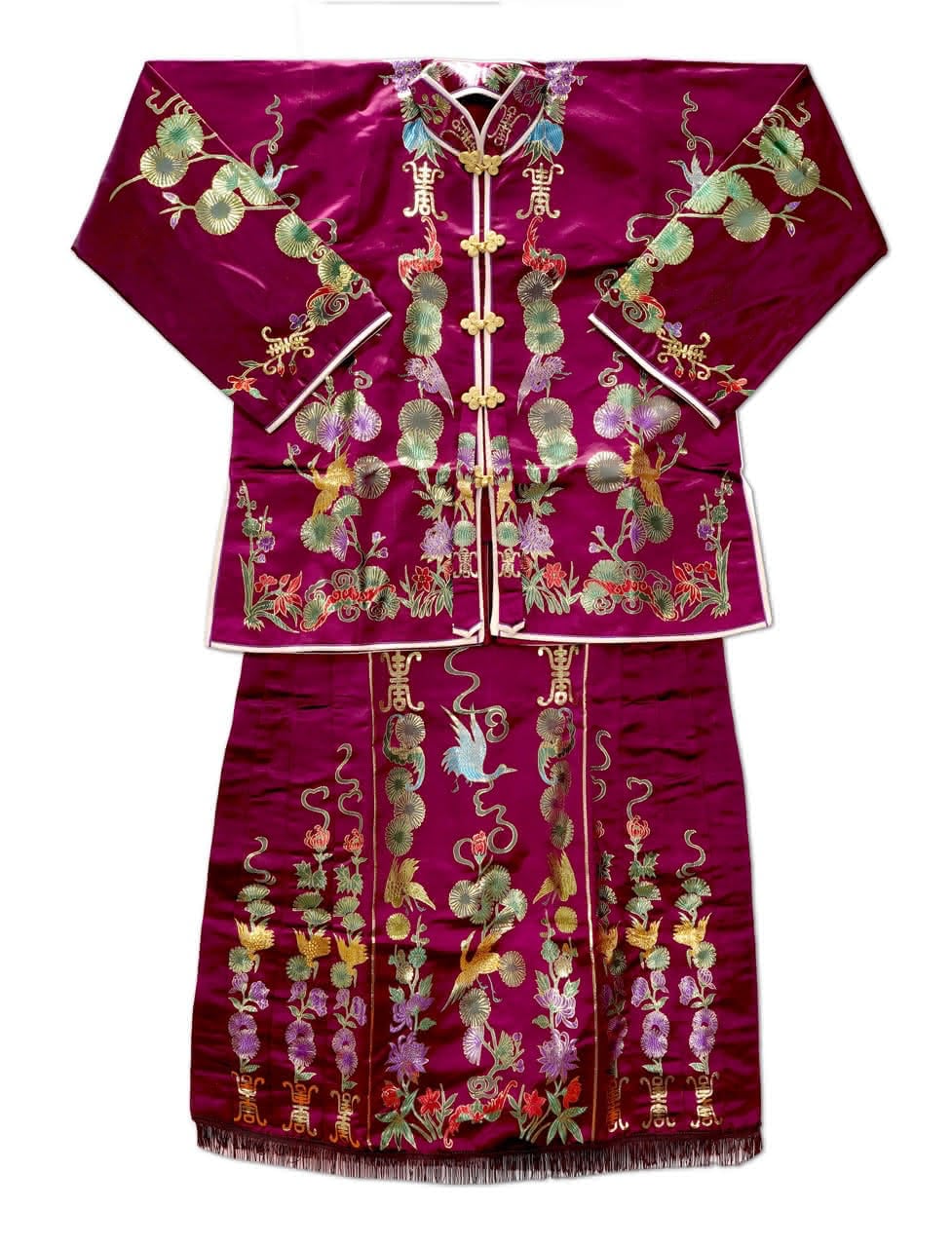 Female Burial Clothing - Black, Burgundy or Brown (女壽衣/黑色/棗紅/咖啡色)
