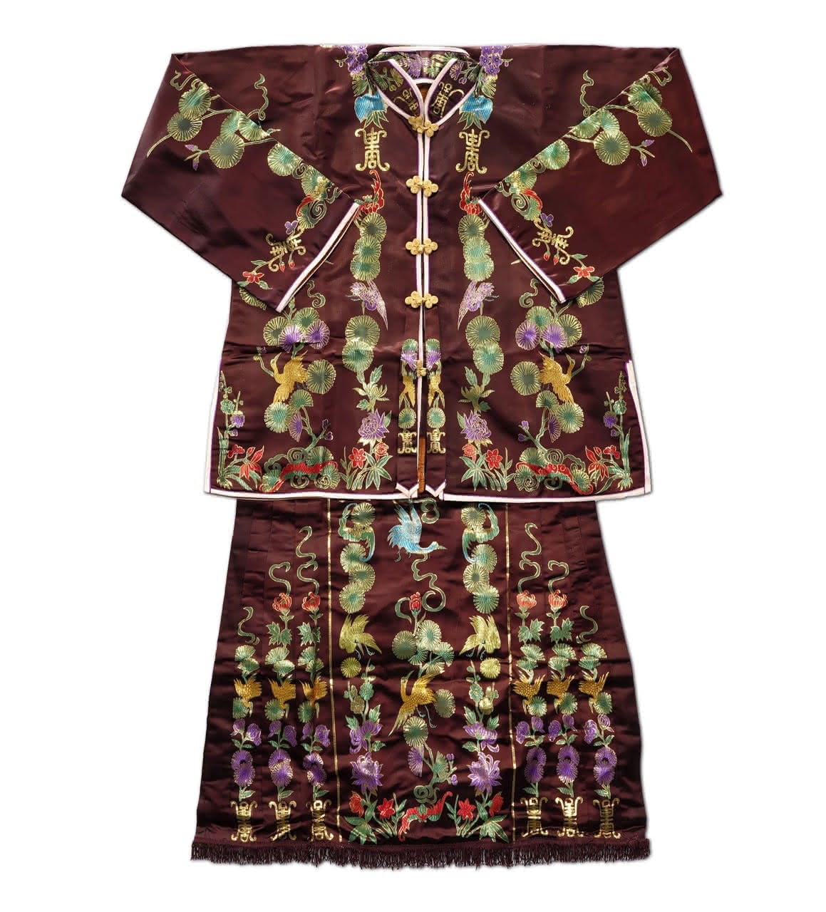 Female Burial Clothing - Black, Burgundy or Brown (女壽衣/黑色/棗紅/咖啡色)