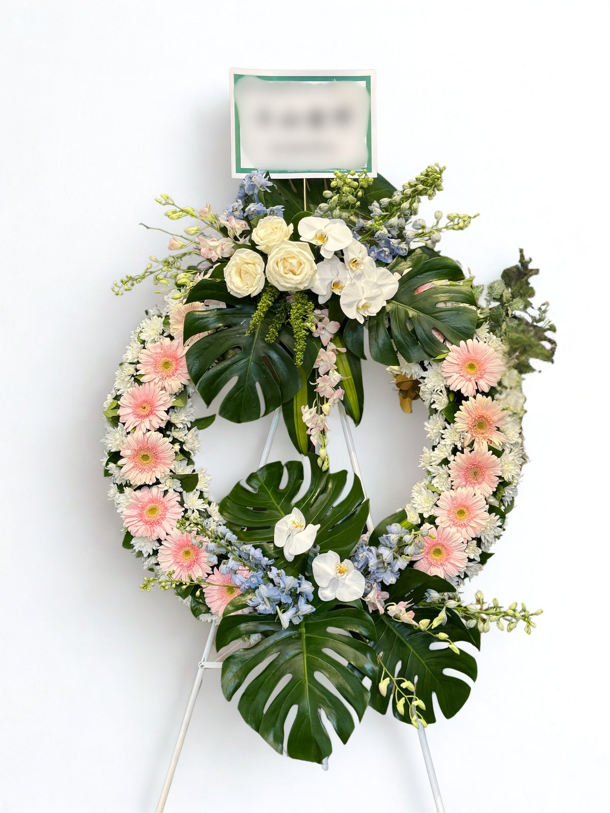 Modern Wreath with Spray
